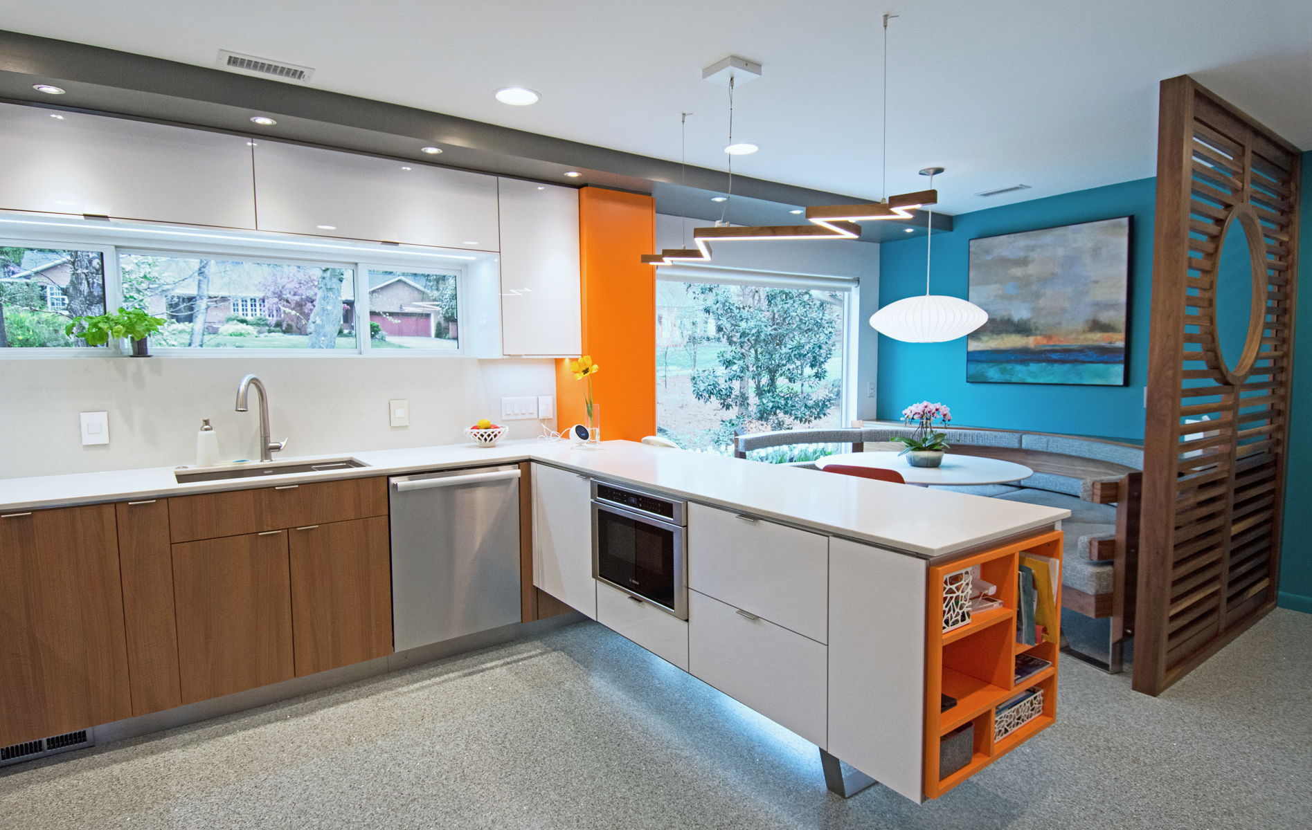 Mid-Mod Kitchen, Charlotte NC | FreeSpace Design - Euro-Modern Design ...